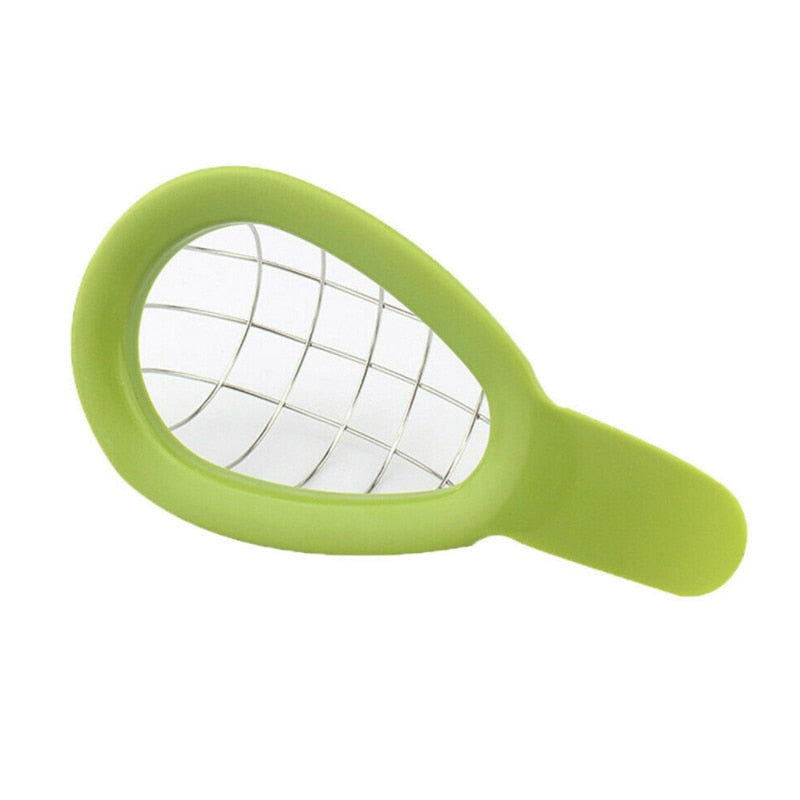 Stainless steel avocado slicer