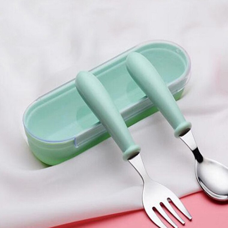 Stainless steel baby tableware spoon and fork