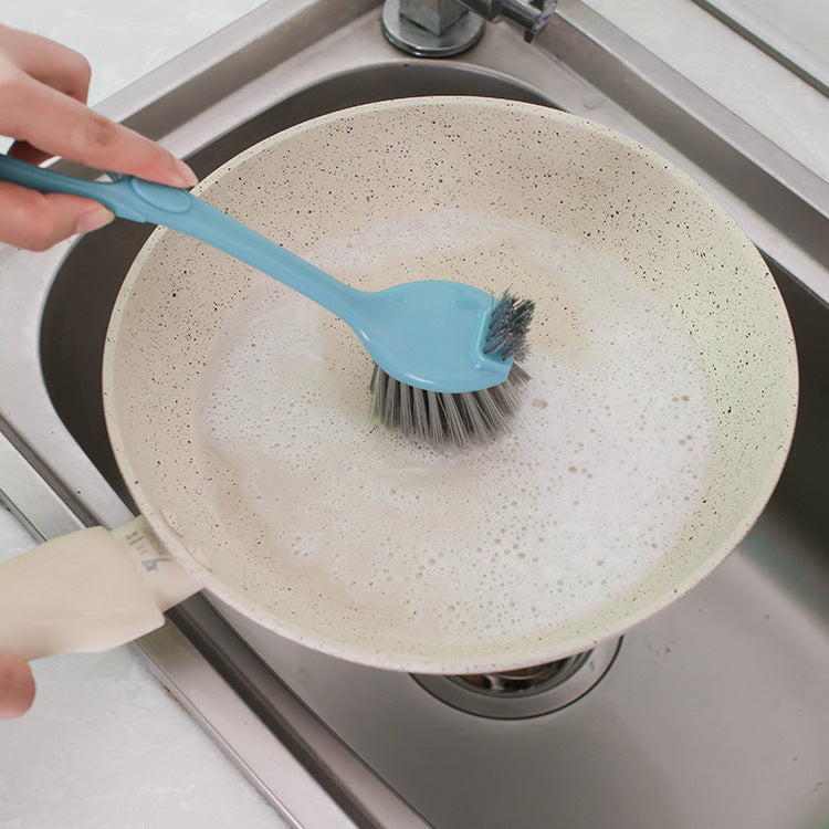 Kitchen stovetop decontamination brush