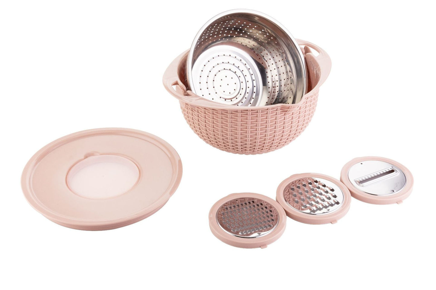 Stainless Steel Water Filter Basin Household Rotating Double-Layer Drainage Basket