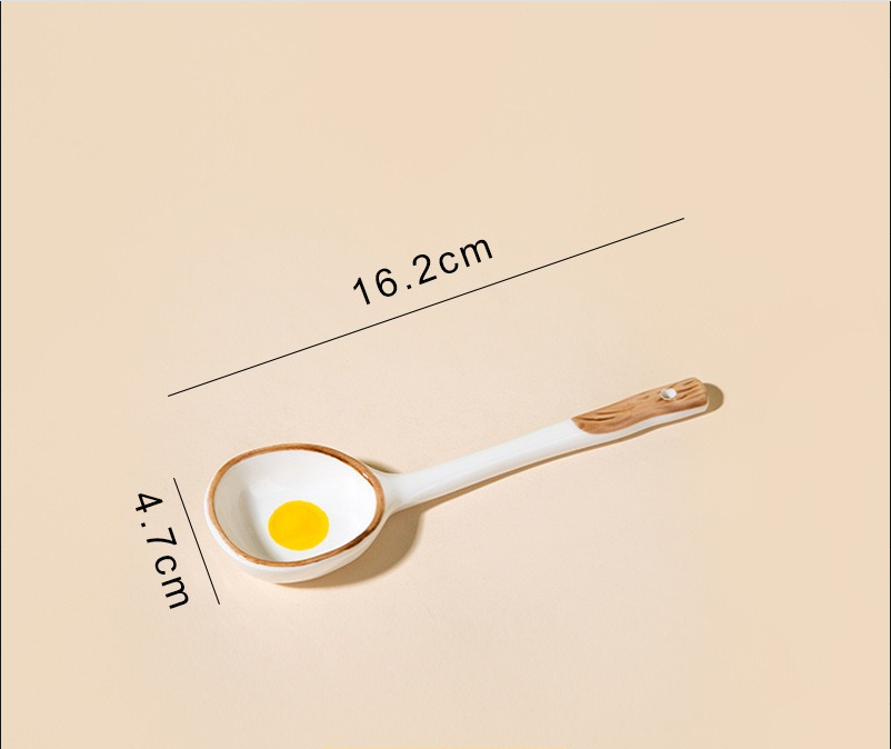 Creative Sun Egg Ceramic Bowl and Plate Set