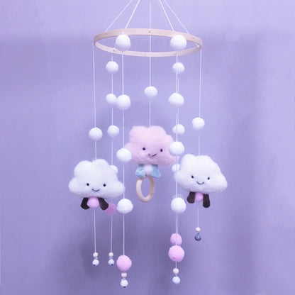 Cloud Hair Ball Wind Chime Decorative Pendant Wall Hanging Ornament