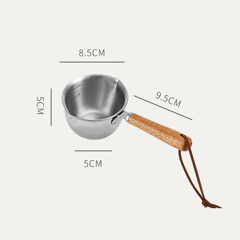 Stainless Steel Splatter-Proof Small Pot, Three-Layer Metal Mesh Hot Oil Pot
