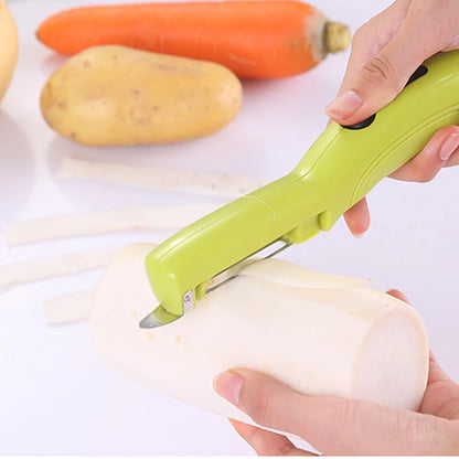 Electric fruit and vegetable paring knife