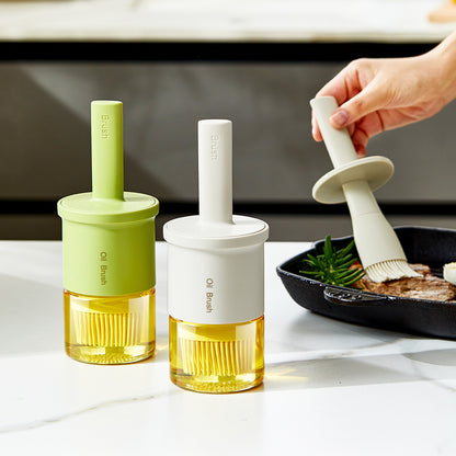Grill Brush with Bottle, High-Temperature Resistant All-in-One