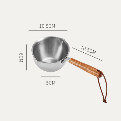 Stainless Steel Splatter-Proof Small Pot, Three-Layer Metal Mesh Hot Oil Pot