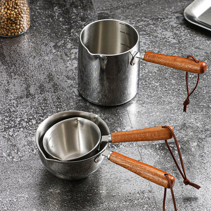 Stainless Steel Splatter-Proof Small Pot, Three-Layer Metal Mesh Hot Oil Pot
